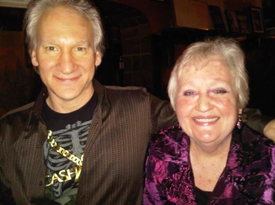 Kathy Maher with her brother Bill Maher